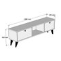 Hanah Home Serenat 1210 Soporte para TV Nogal y Negro
